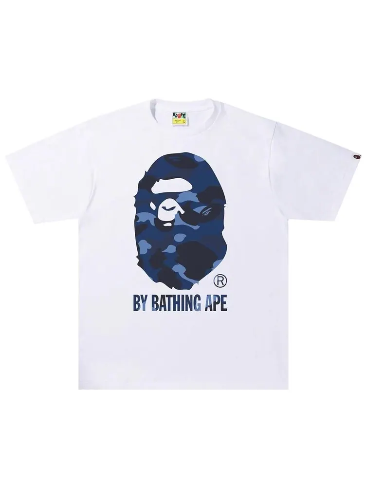 Футболка BAPE Color Camo A By Bathing Ape Tee 'White/Navy' — изображение 1 из 1, белый