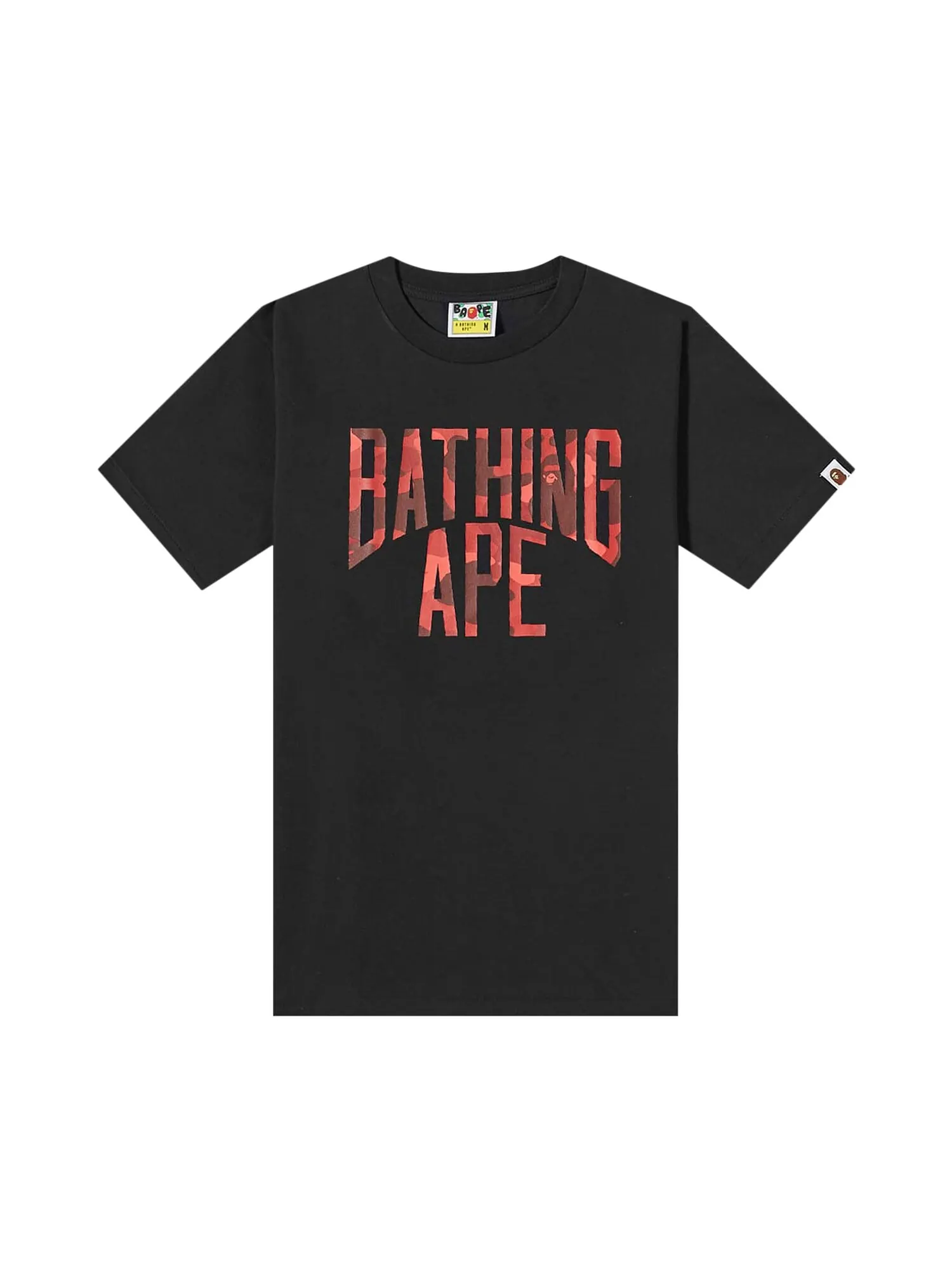 Футболка с логотипом BAPE Color Camo A NYC — изображение 1 из 1, черный/красный