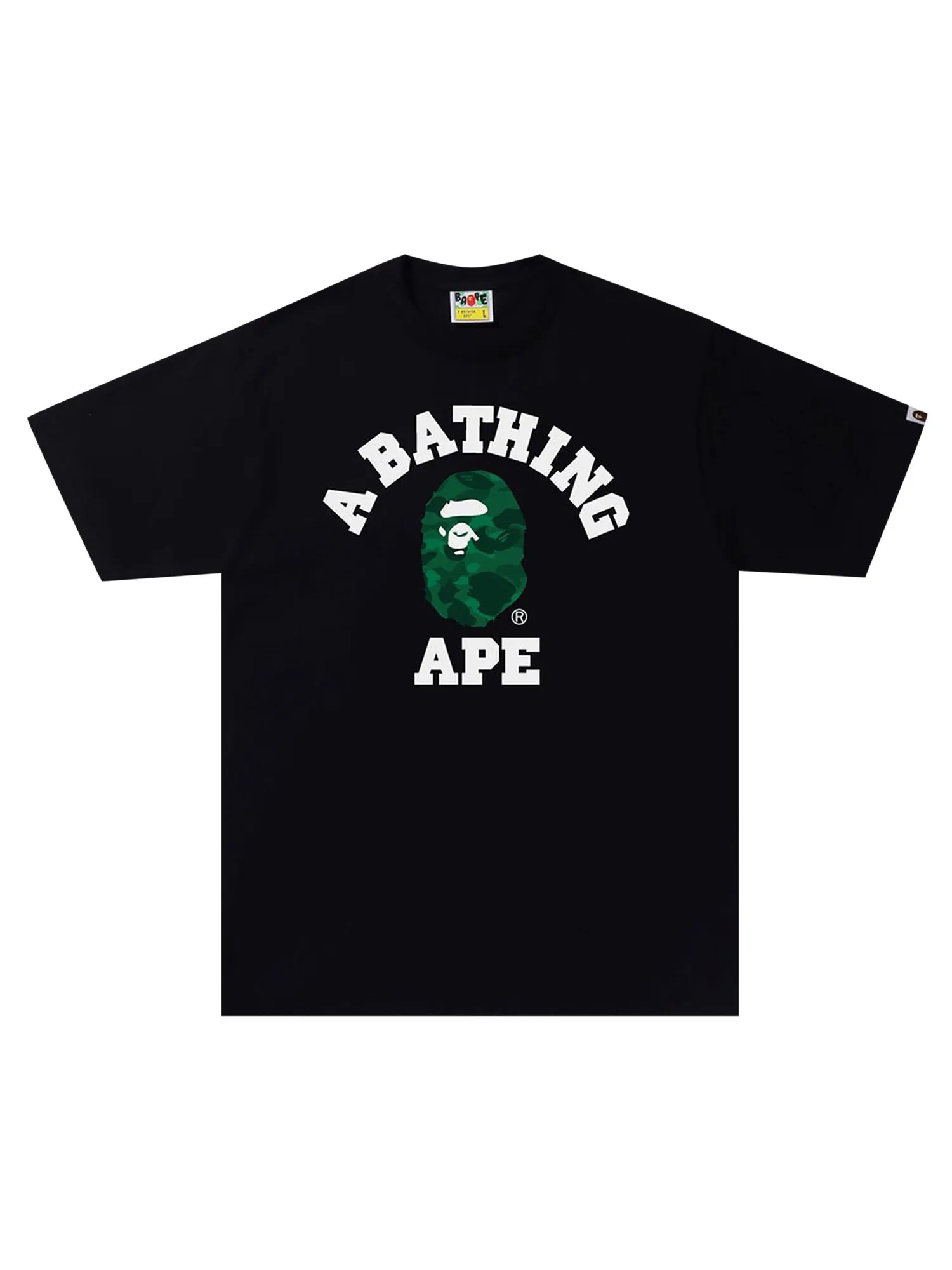 Футболка BAPE Color Camo — изображение 1 из 1, черный/зеленый