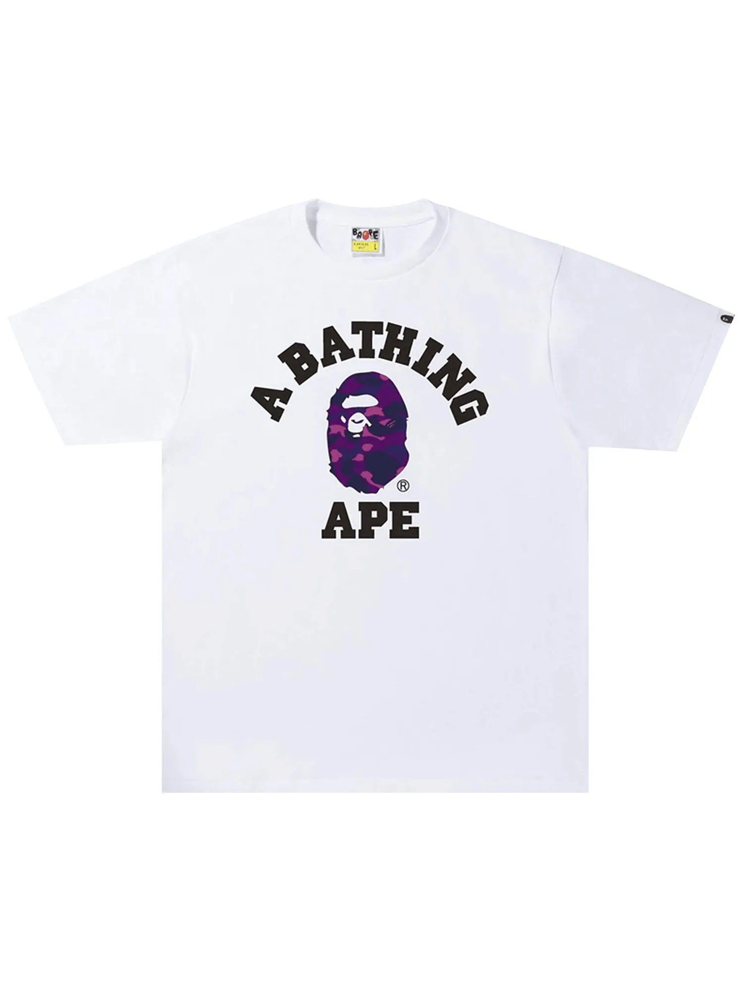 Футболка BAPE Color Camo — изображение 1 из 1, белый/фиолетовый