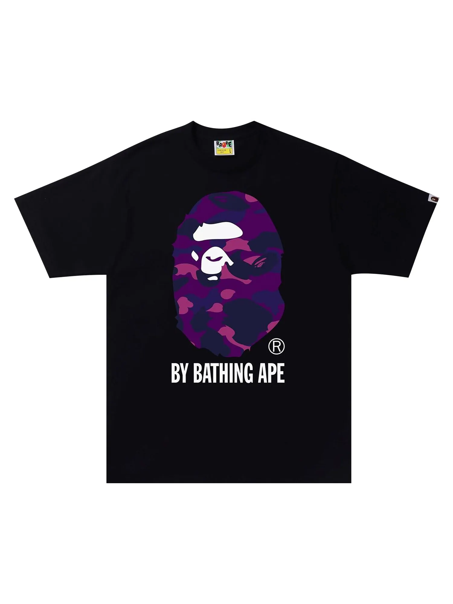 Футболка BAPE Color Camo By Bathing Ape — изображение 1 из 1, черный/фиолетовый