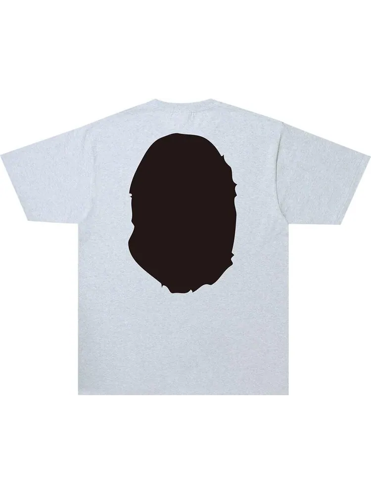 Футболка BAPE Bicolor Big Ape Head Tee 'Grey' — изображение 2 из 2, серый