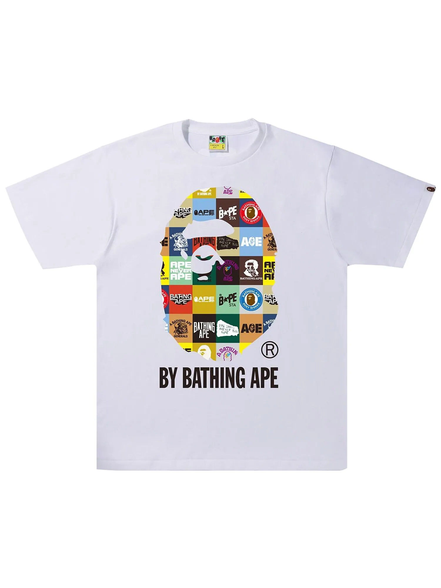 Классическая футболка с логотипом BAPE — изображение 1 из 1, белый