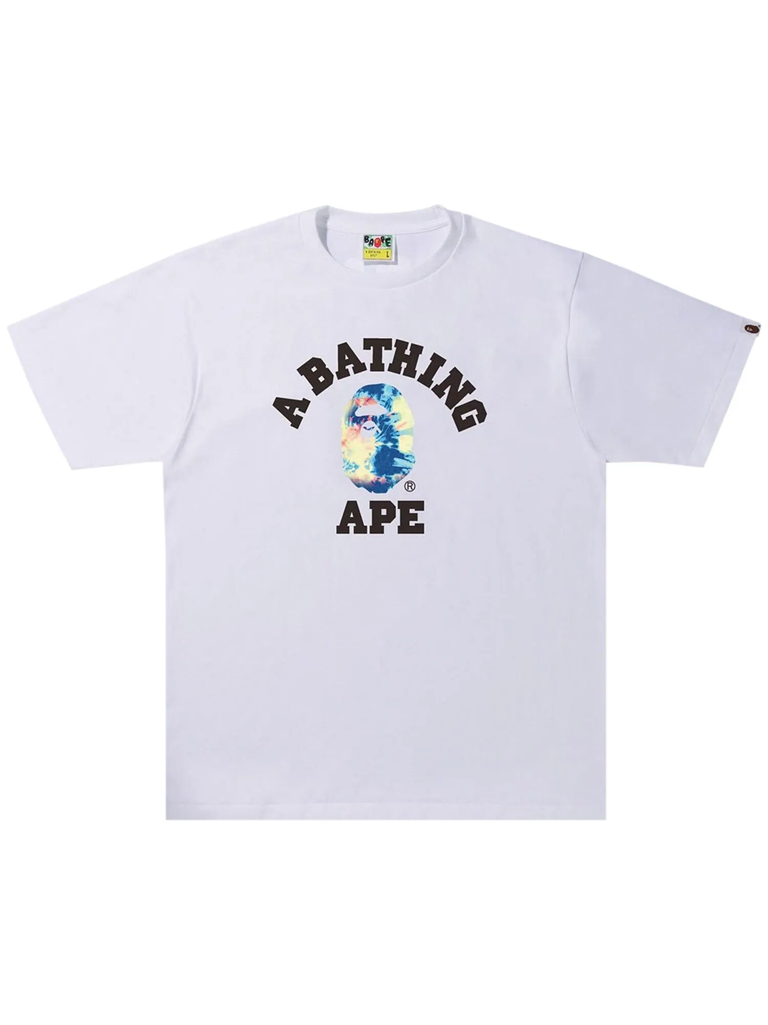 Футболка колледжа BAPE Tie Dye