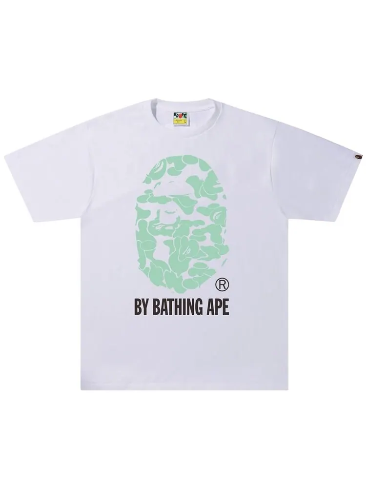 Футболка BAPE Text Code Camo By Bathing Ape Tee 'White' — изображение 1 из 2, белый