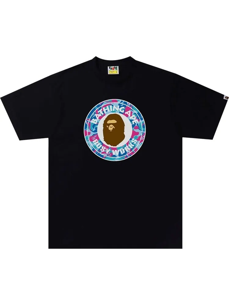 Футболка BAPE Marble Camo Busy Works Tee 'Black' — изображение 1 из 1, черный