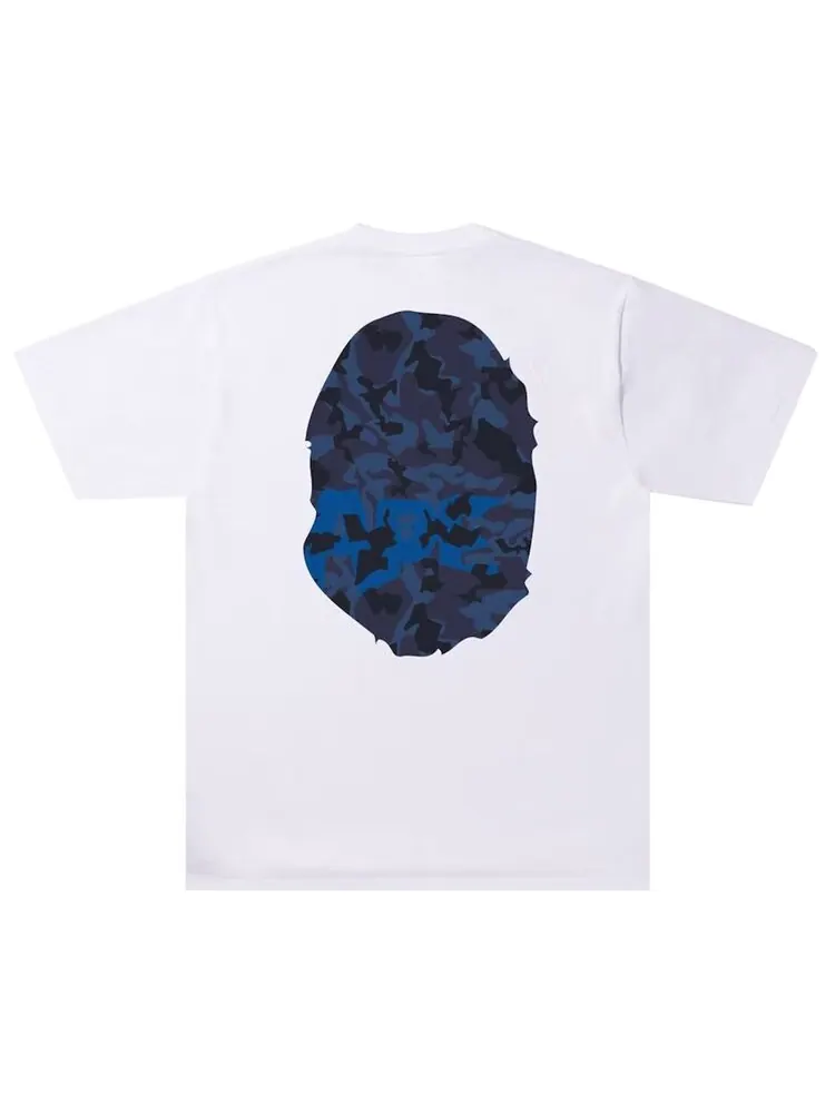 Футболка BAPE Sand Camo Big Ape Head Tee 'White/Navy' — изображение 2 из 2, белый