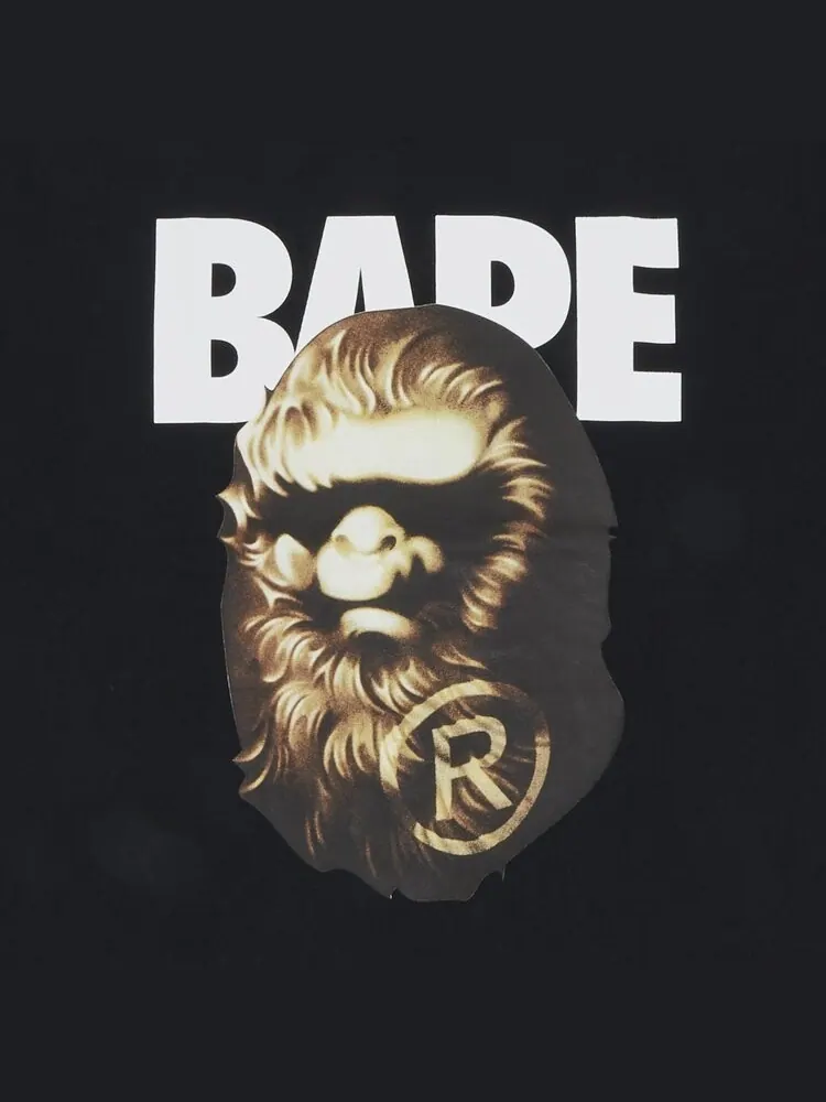 Футболка BAPE Ape Head Tee 'Black' — изображение 3 из 3, черный
