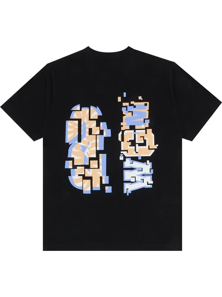 Футболка BAPE Digital Shark Tee 'Black' — изображение 2 из 3, черный