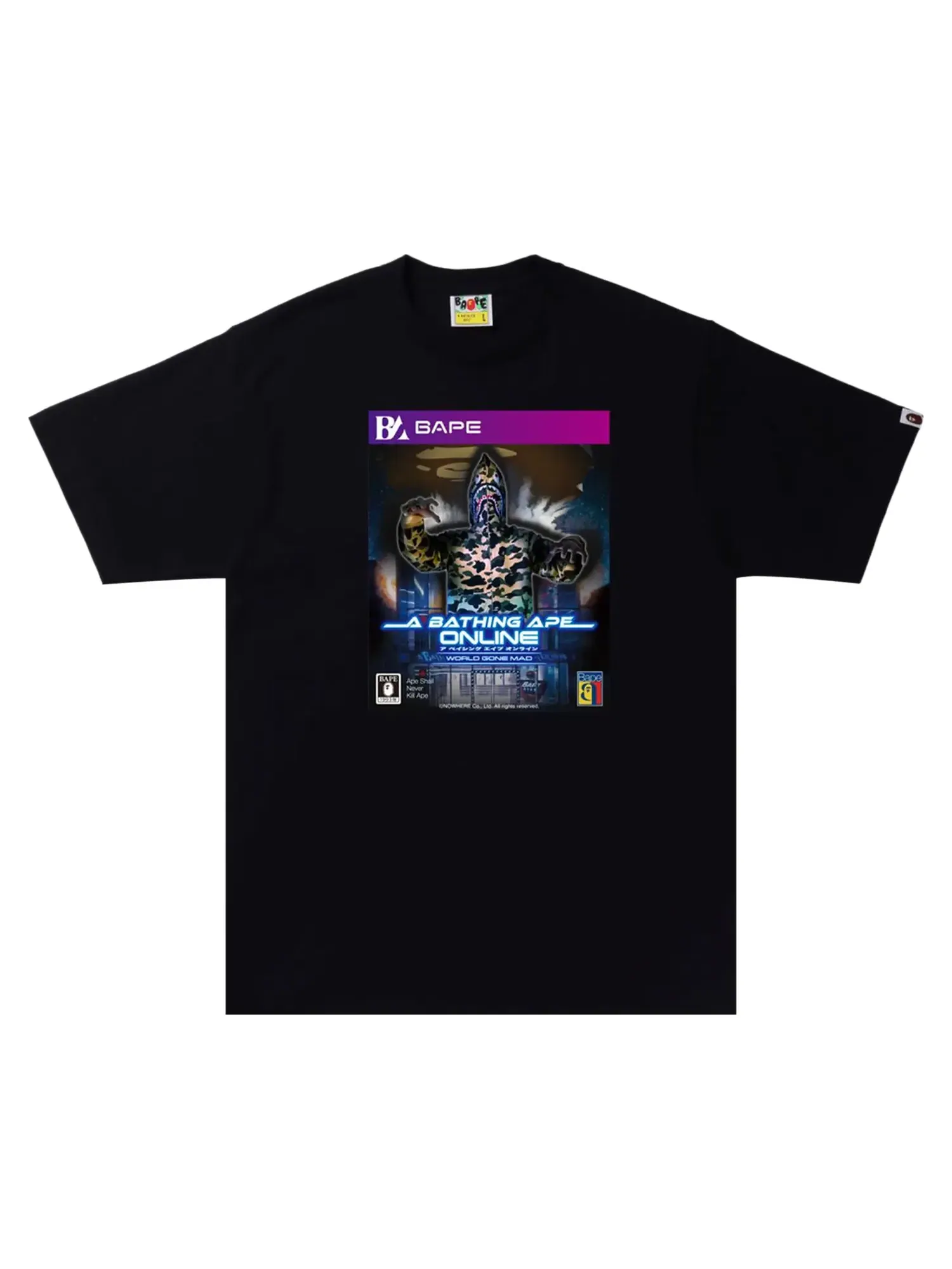 Футболка BAPE Game Package Tee — изображение 1 из 2, черный