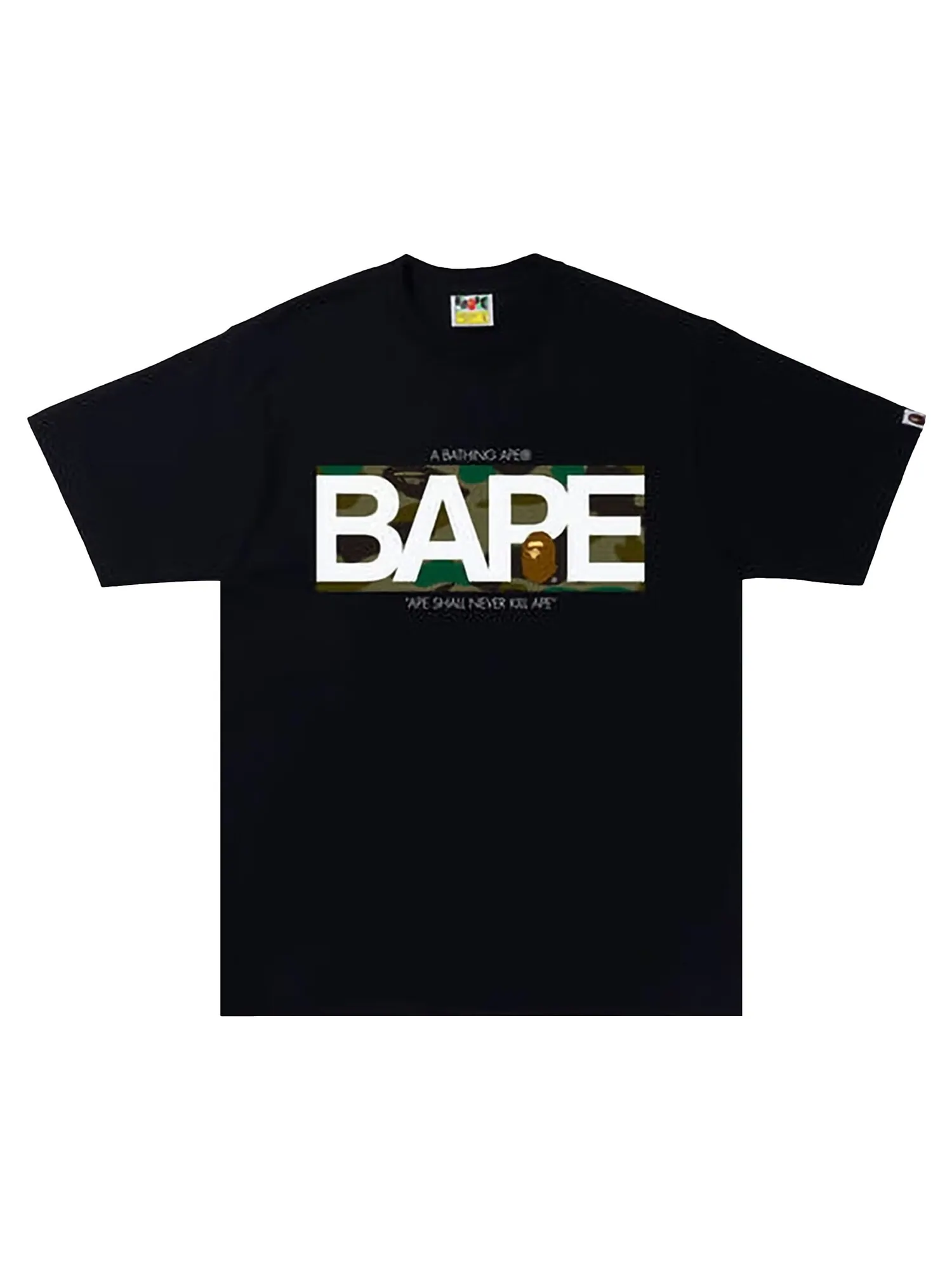 Футболка с логотипом BAPE 1st Camo — изображение 1 из 1, зеленый