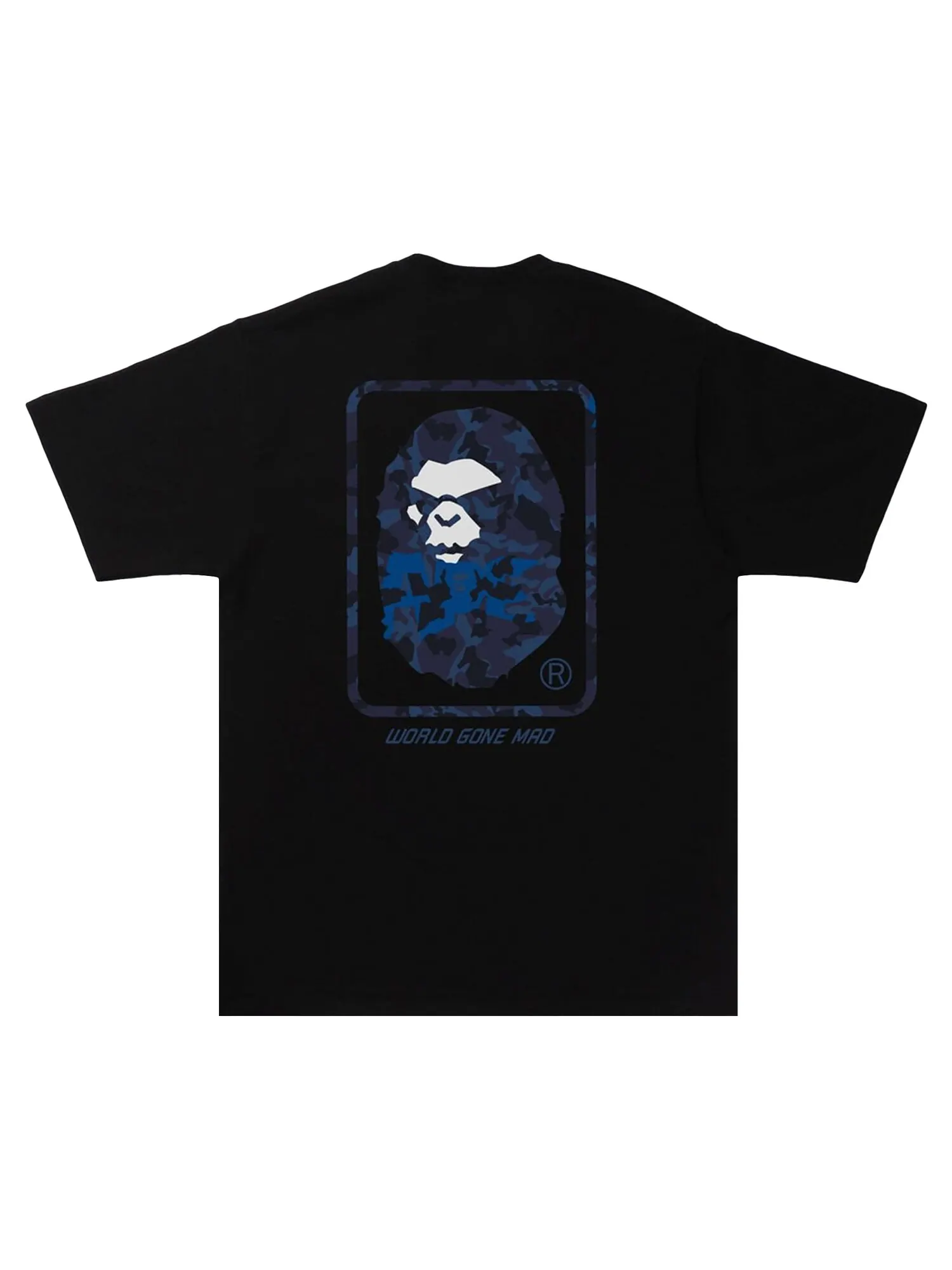 Футболка BAPE Sand Camo Mad Face — изображение 2 из 2, белый/темно-синий