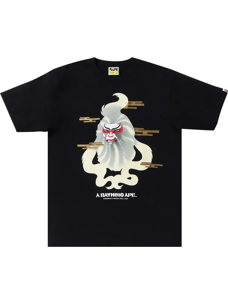 Футболка BAPE Japan Culture Kabuki Tee 'Black' — изображение 1 из 1, черный