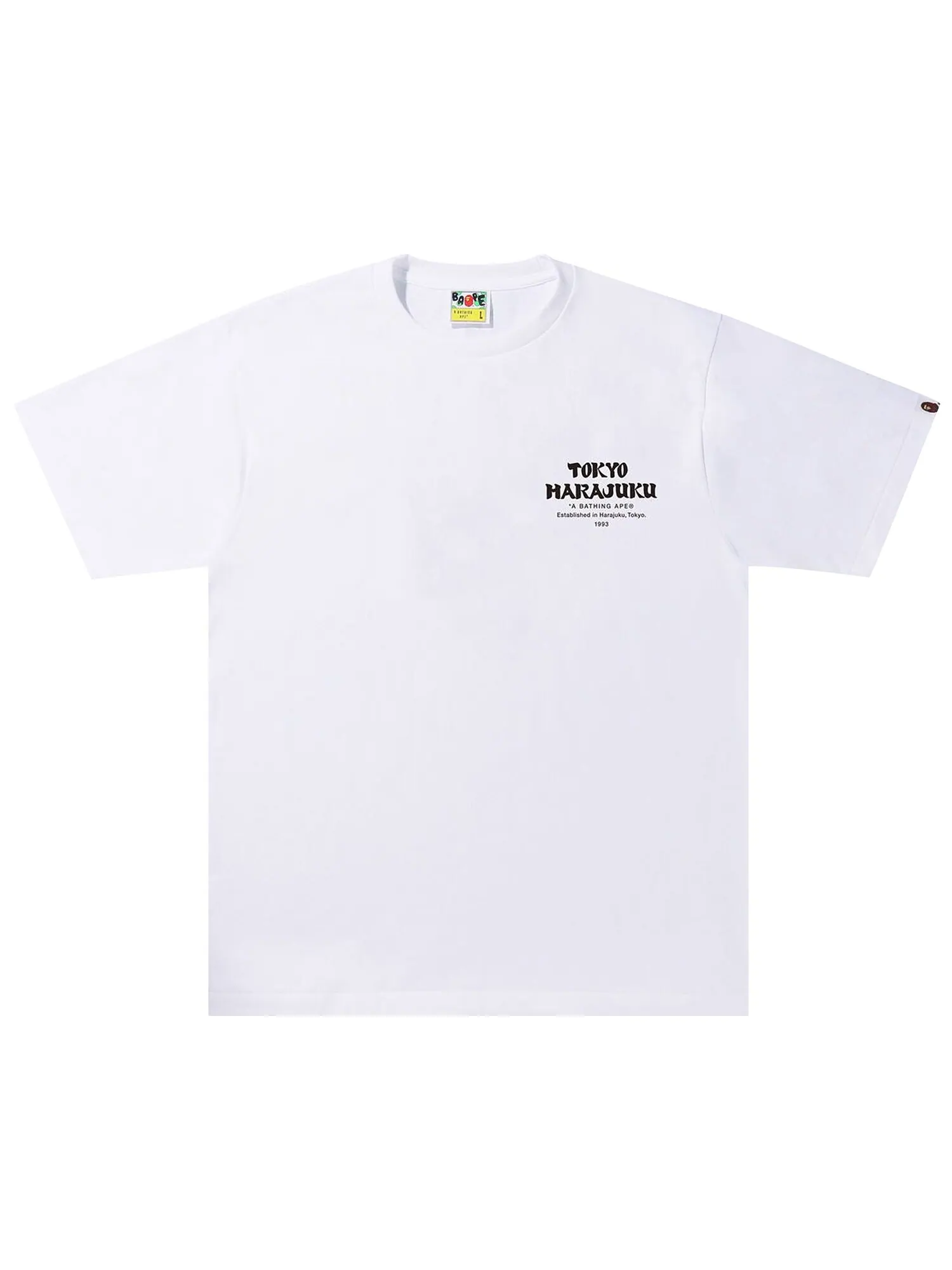 BAPE Japan Culture Kanji Футболка с головой обезьяны — изображение 1 из 2, белый