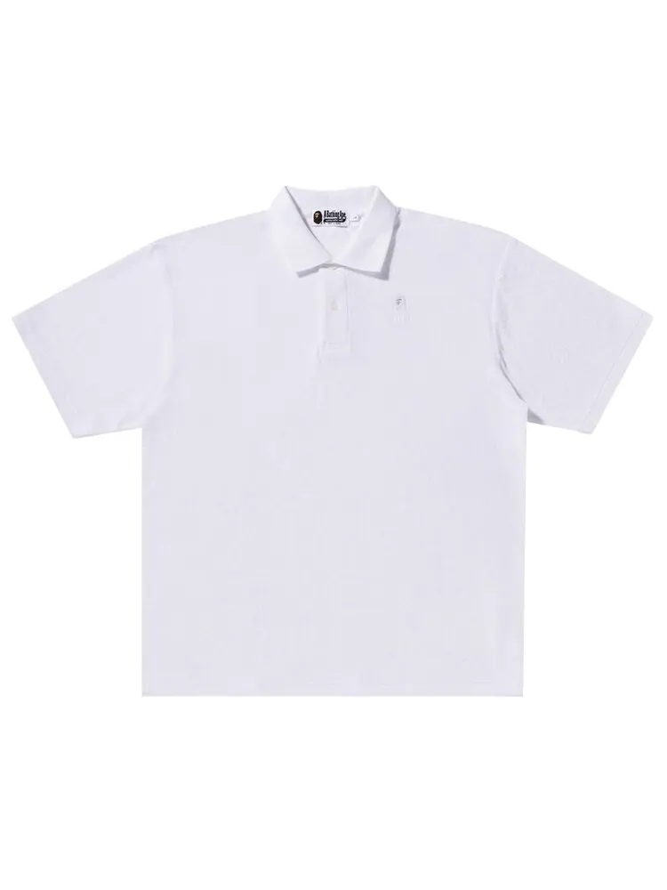 Поло BAPE Ape Head Towelling Polo 'White' — изображение 1 из 1, белый