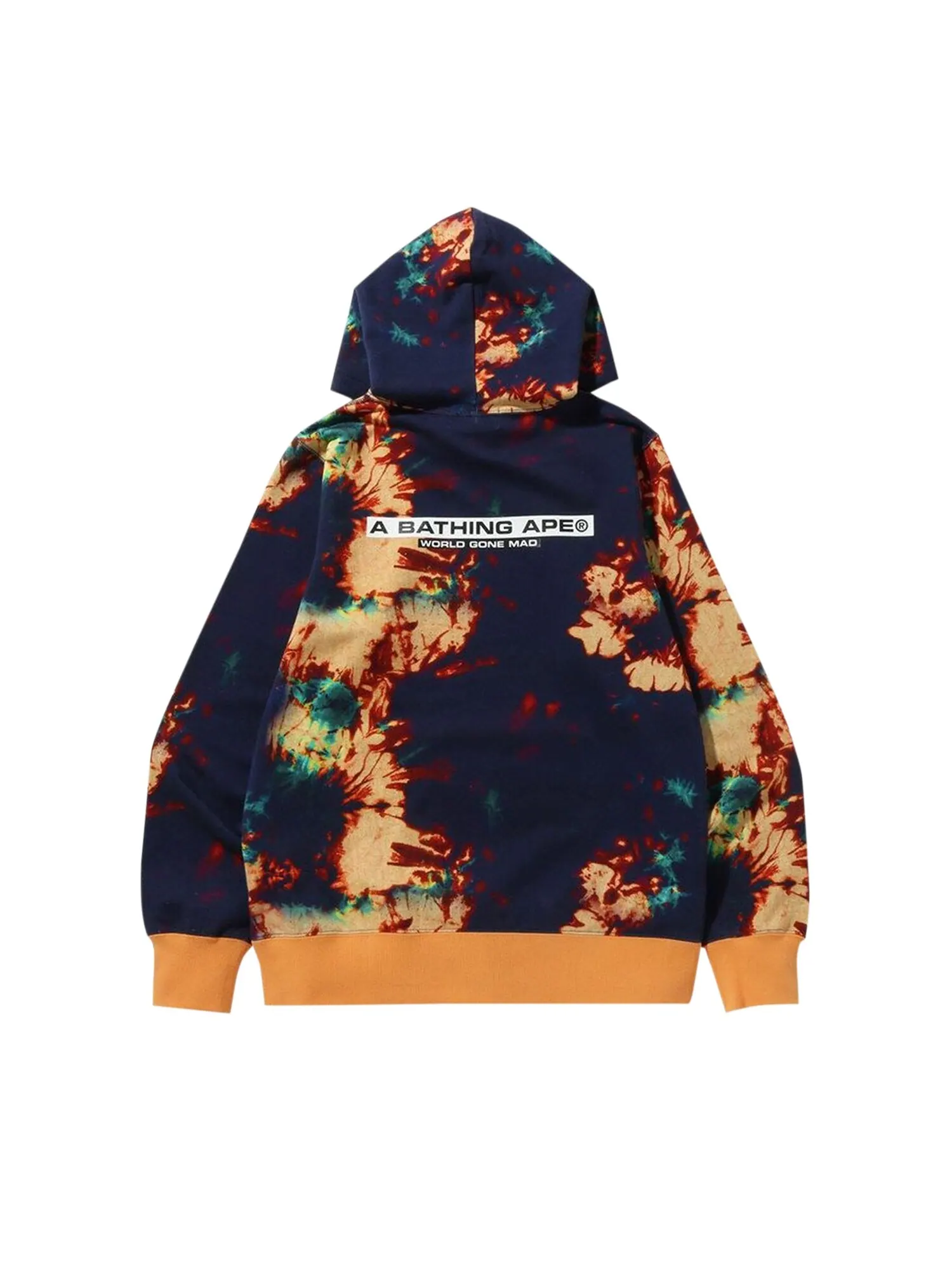 Пуловер с капюшоном BAPE Tie Dye — изображение 2 из 2, темно-синий