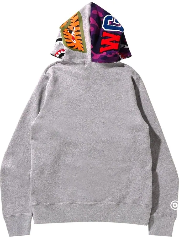 Худи BAPE Color Camo Shark Full Zip Hoodie 'Grey' — изображение 2 из 2, серый