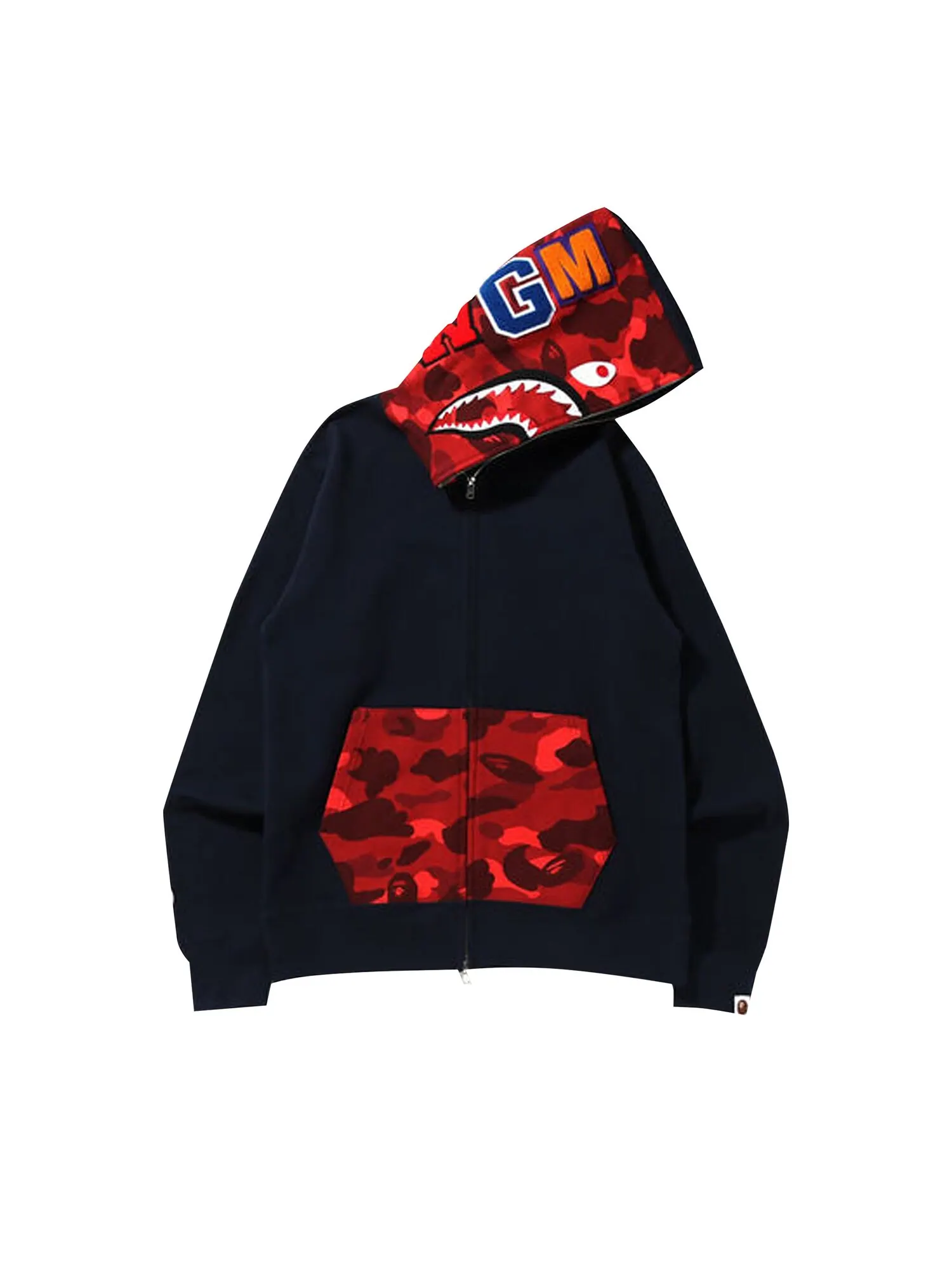 BAPE Color Camo Shark Толстовка на молнии во всю длину
