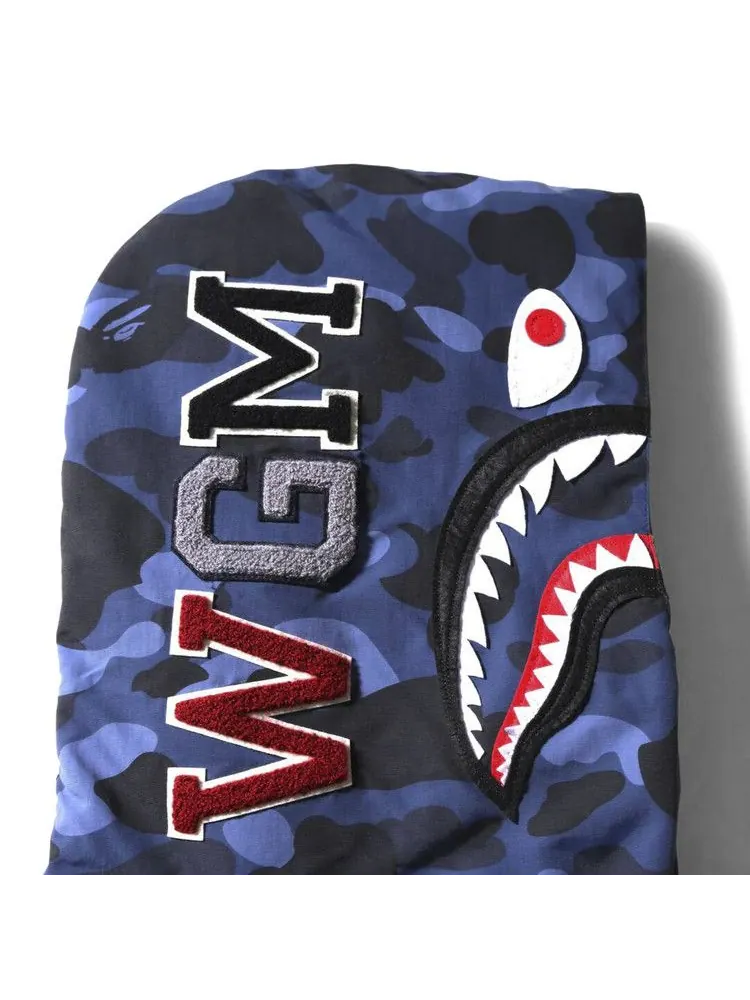 Куртка BAPE Color Camo Shark Snowboard Down Jacket — изображение 3 из 3, темно-синий