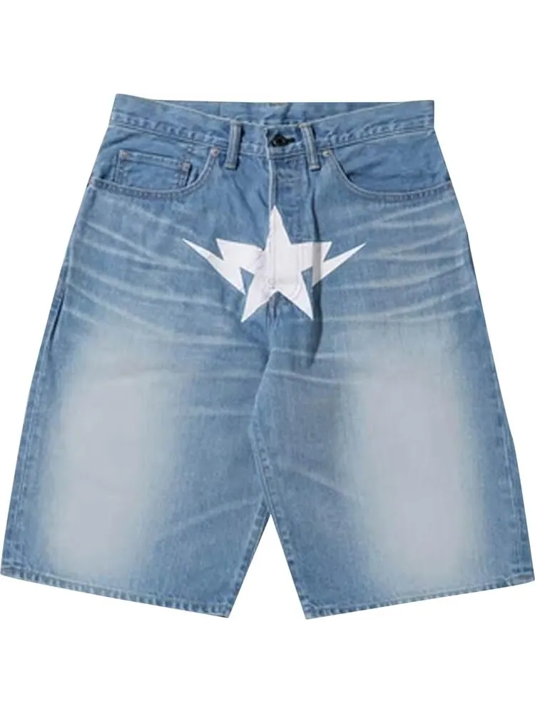 Шорты BAPE Twin Sta Denim Shorts 'Indigo' — изображение 1 из 2, синий