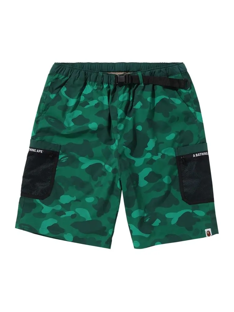 Шорты BAPE Color Camo Mesh Pocket Shorts — изображение 1 из 2, зеленый
