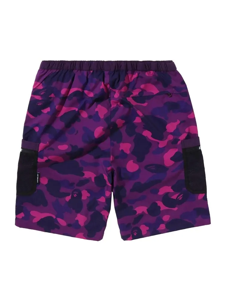 Шорты BAPE Color Camo Mesh Pocket Shorts — изображение 2 из 2, фиолетовый