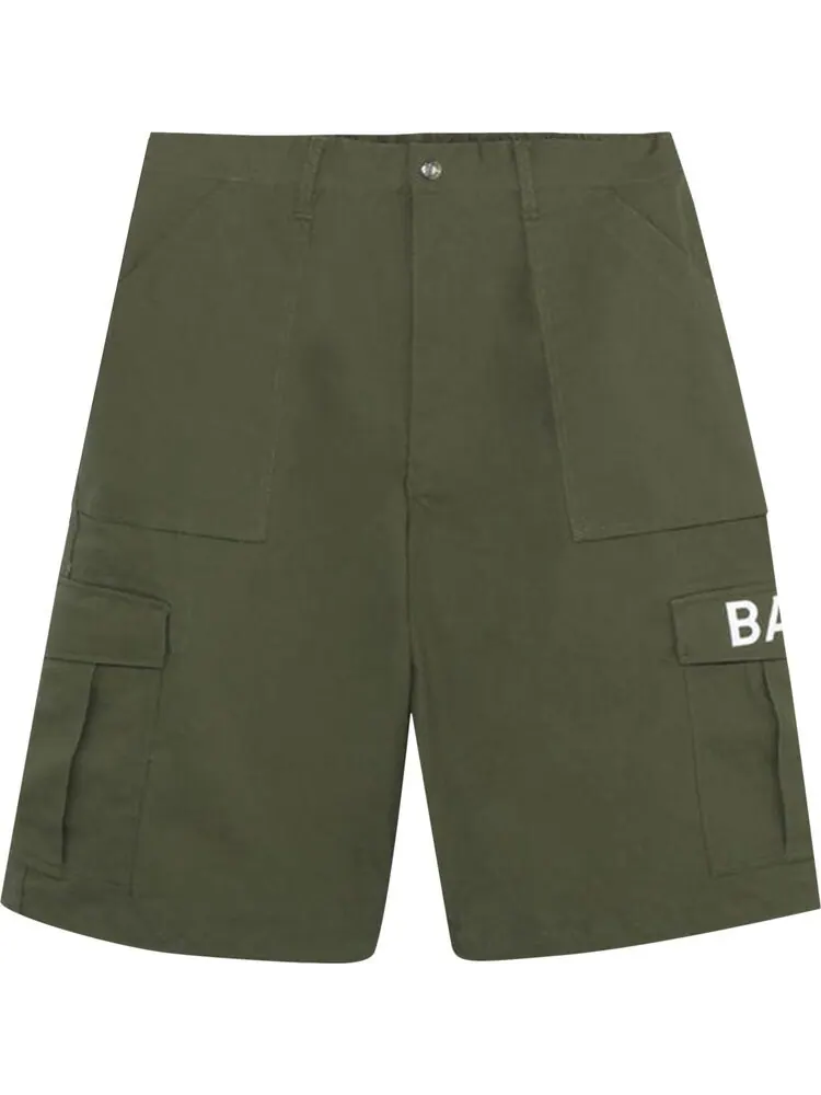 Шорты BAPE 6 Pocket Wide Fit Shorts 'Olive Drab' — изображение 1 из 2, зеленый