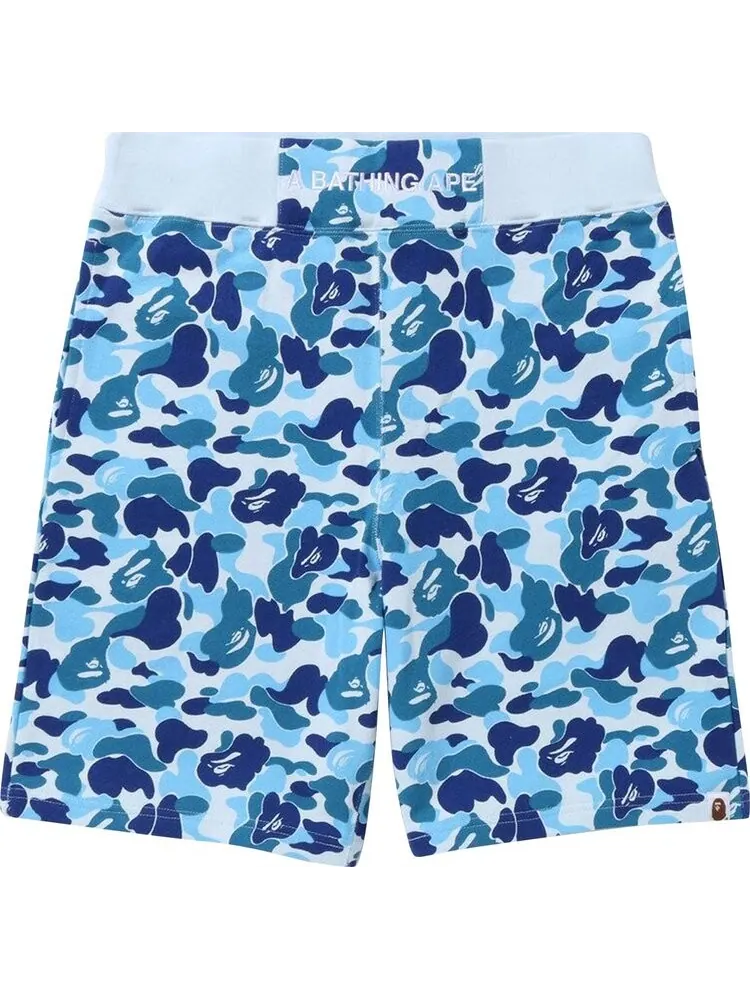 Спортивные шорты BAPE ABC Camo Sweatshorts 'Blue' — изображение 1 из 1, синий