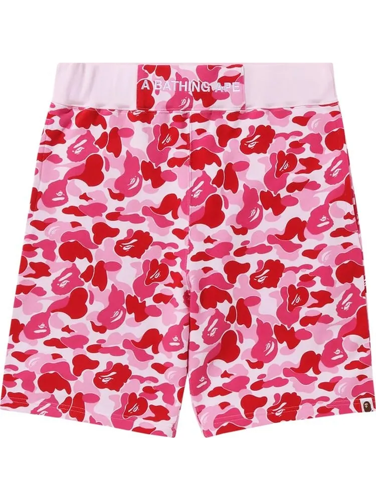 Спортивные шорты BAPE ABC Camo Sweatshorts 'Pink' — изображение 1 из 2, розовый