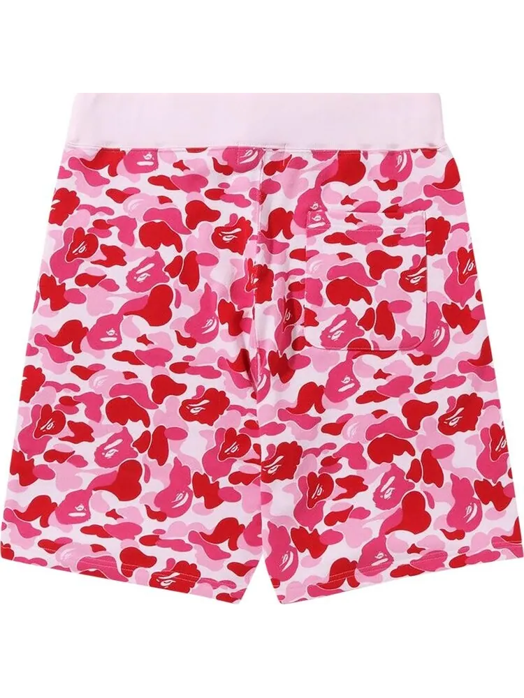 Спортивные шорты BAPE ABC Camo Sweatshorts 'Pink' — изображение 2 из 2, розовый
