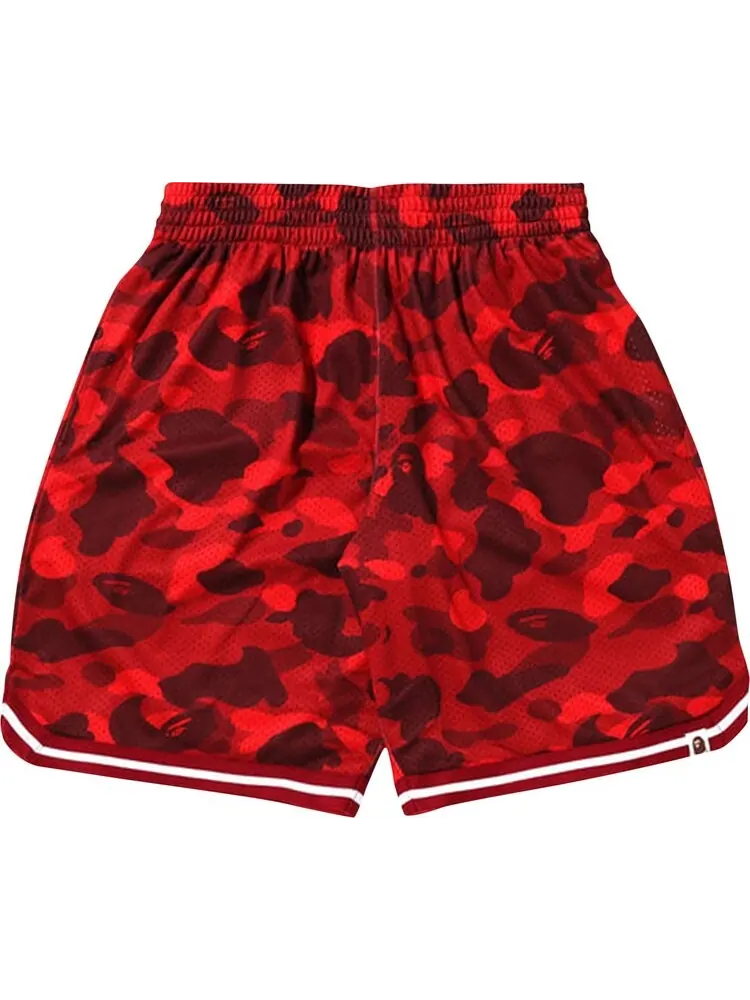 Шорты BAPE Color Camo Wide Fit Basketball Shorts 'Red' — изображение 1 из 1, красный