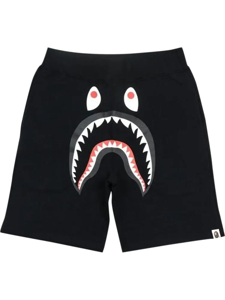 Спортивные шорты BAPE Shark Sweatshorts Black — изображение 1 из 1, черный