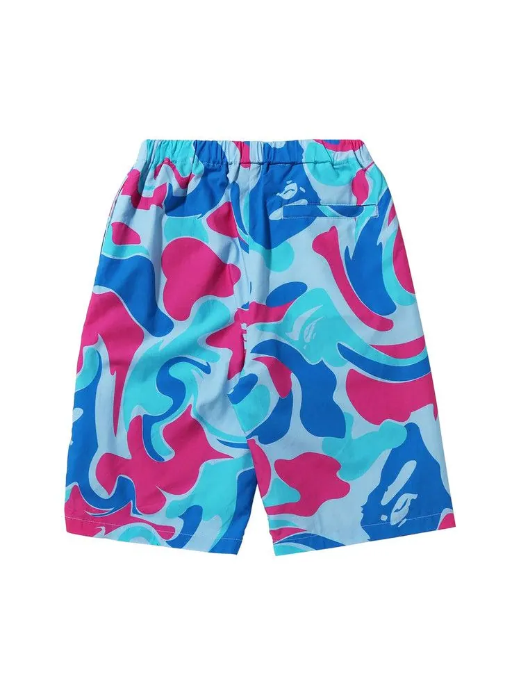 Шорты BAPE Marble Camo Shorts — изображение 2 из 2, синий