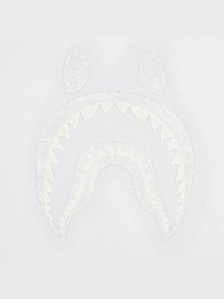 Футболка GOAT Exclusive BAPE Side Shark Tee In White — изображение 3 из 3, белый