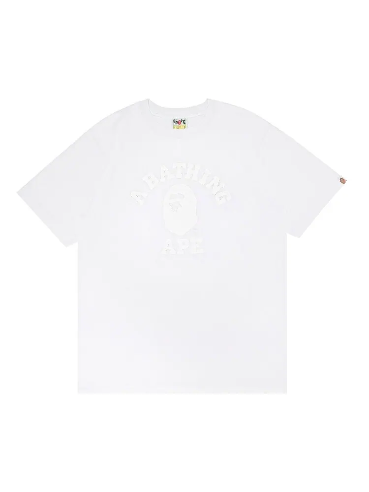 Футболка GOAT Exclusive BAPE College Tee In White — изображение 1 из 3, белый