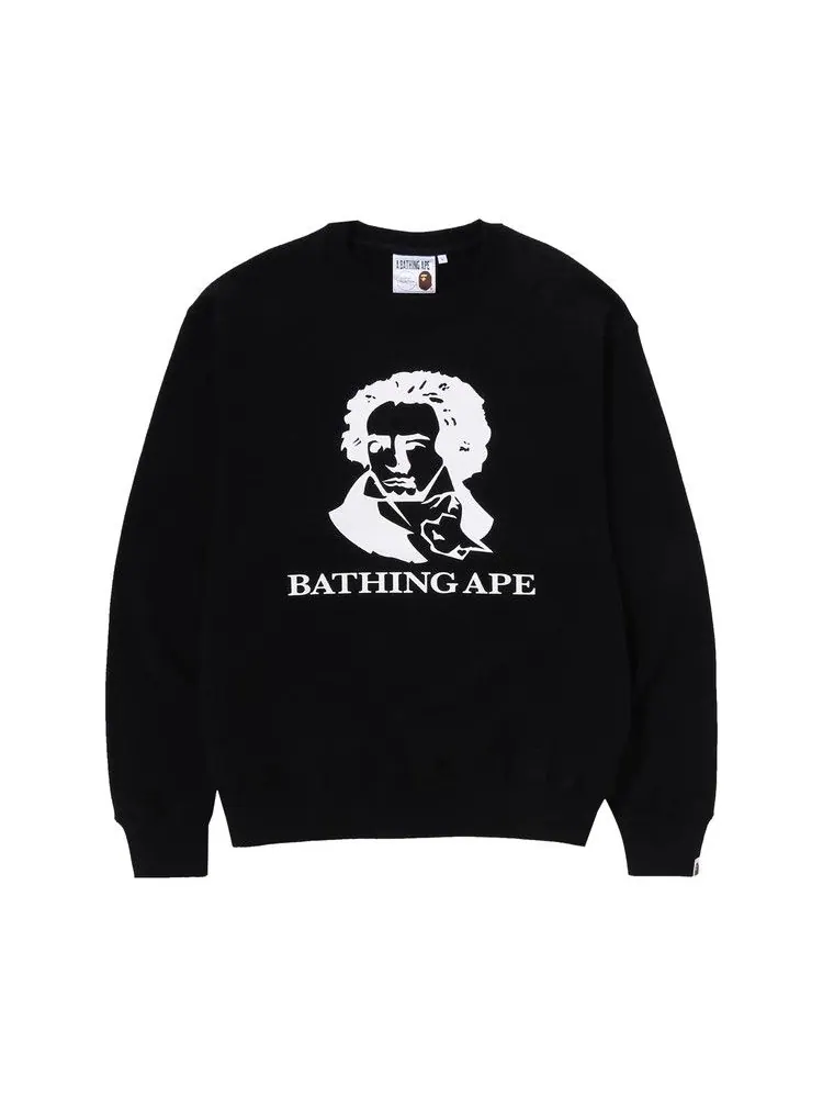 Свитер BAPE Classic Bathing Ape Relaxed Fit Crewneck — изображение 1 из 1, черный