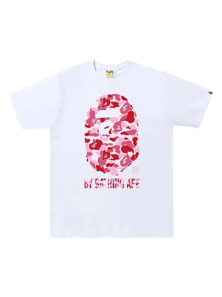 Футболка BAPE ABC Camo By Bathing Ape Tee 'White/Pink' — изображение 1 из 1, белый