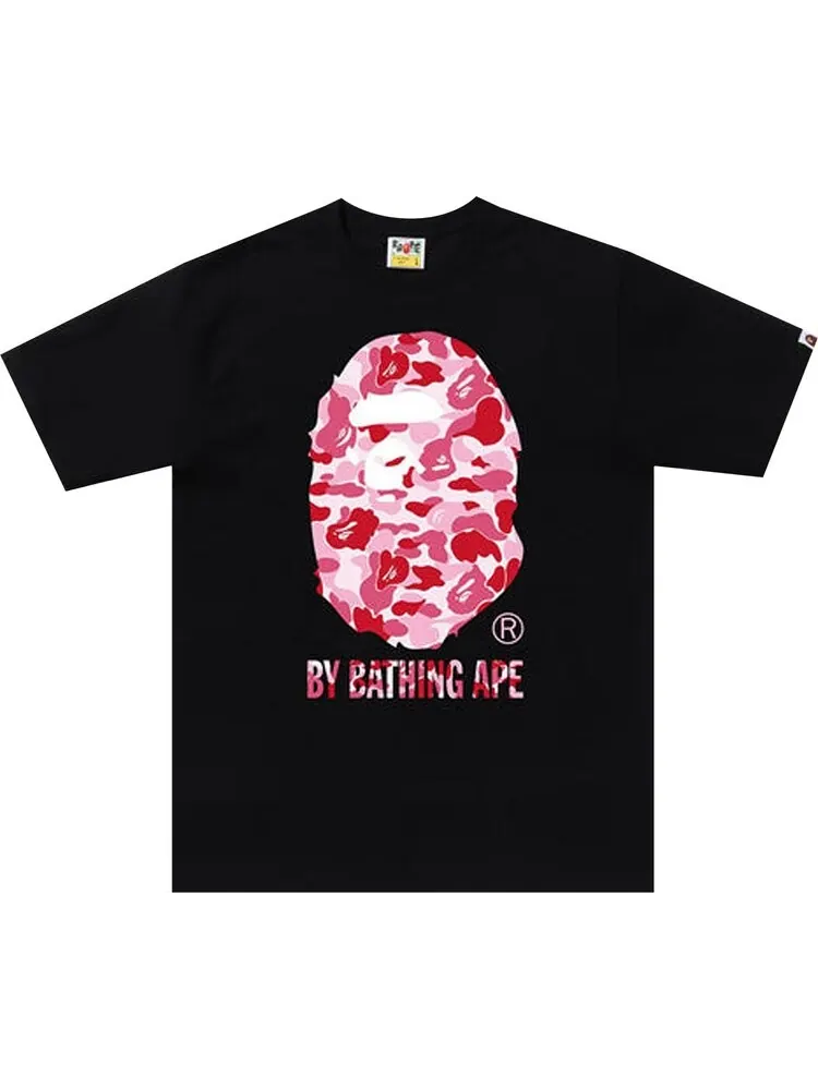Футболка BAPE ABC Camo By Bathing Ape Tee 'Black/Pink' — изображение 1 из 1, черный