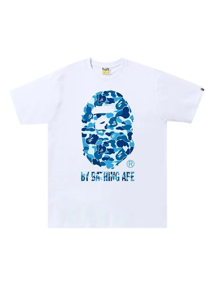 Футболка BAPE ABC Camo By Bathing Ape Tee 'White/Blue' — изображение 1 из 1, белый