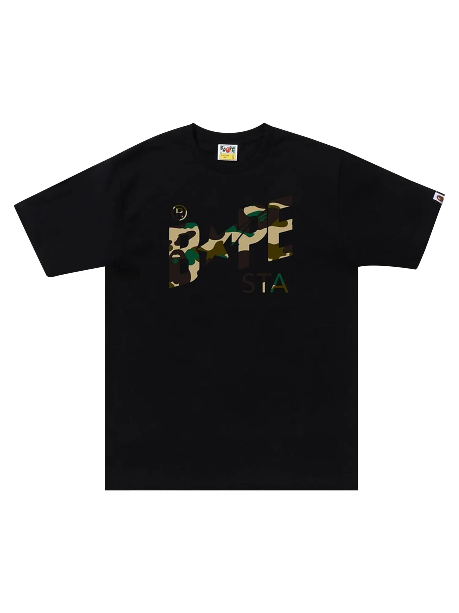 Футболка с камуфляжным логотипом BAPE Sta 1st