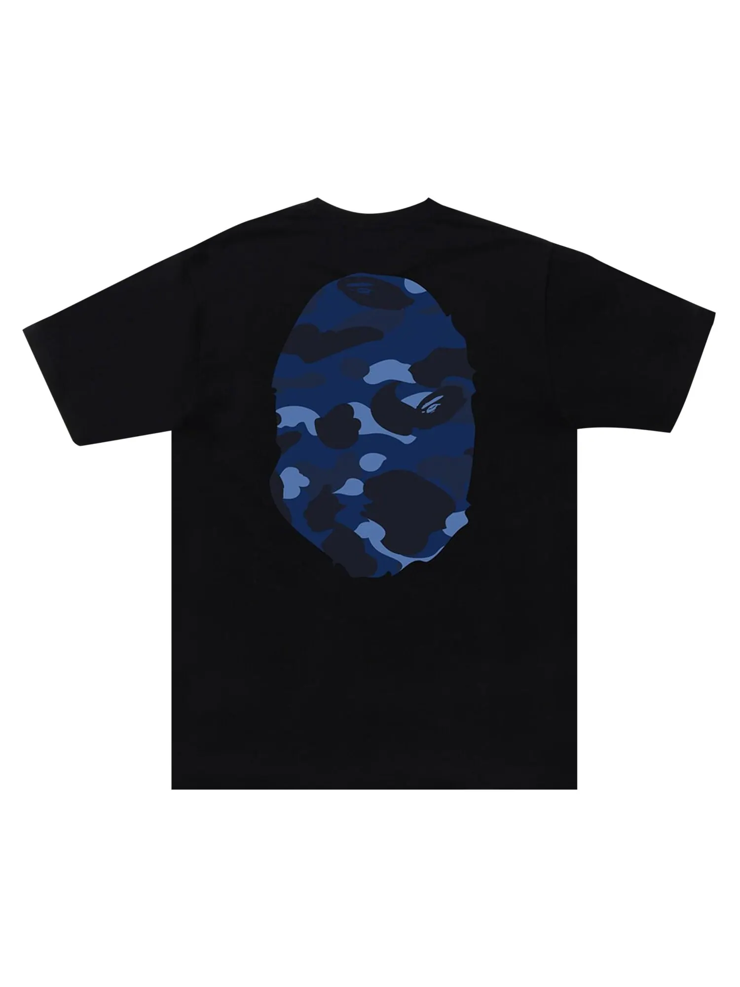 Футболка BAPE Color Camo Big Ape Head — изображение 2 из 2, черный/темно-синий