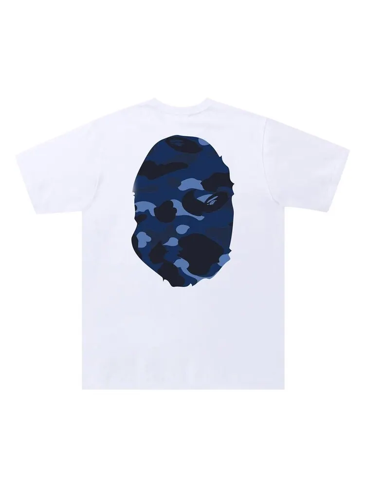 Футболка BAPE Color Camo Big Ape Head Tee 'White/Navy' — изображение 2 из 2, белый