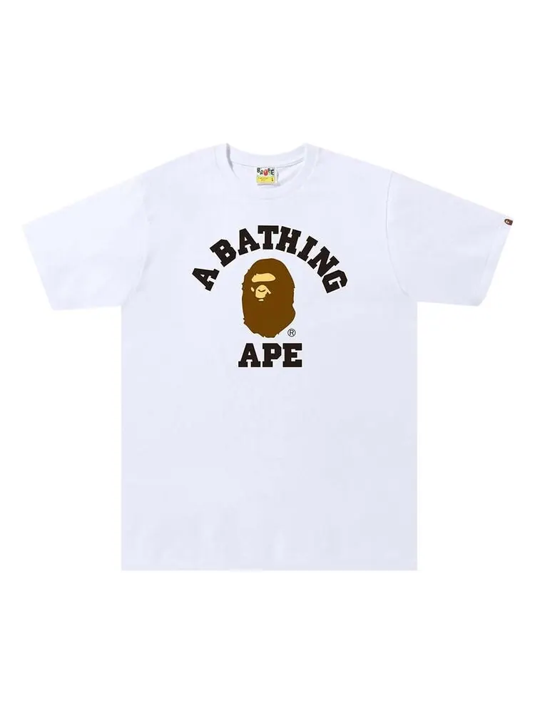 Футболка BAPE Colors By A Bathing Ape Tee 'White/Black' — изображение 1 из 1, белый