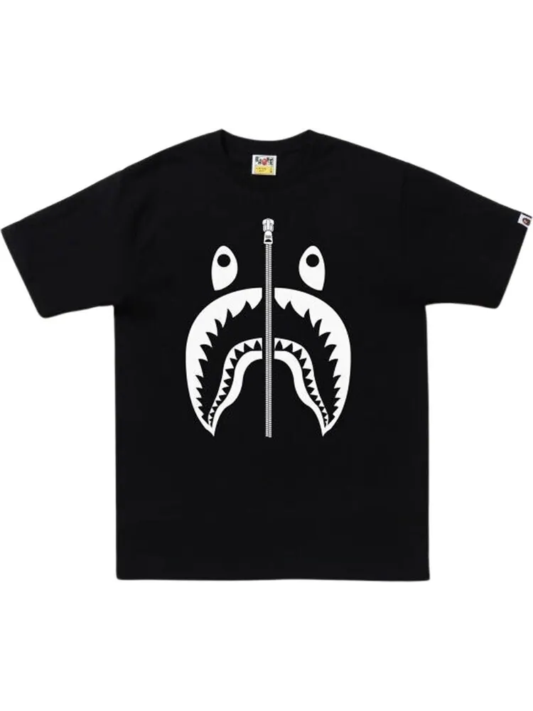 Футболка BAPE Bicolor Shark Tee 'Black' — изображение 1 из 1, черный
