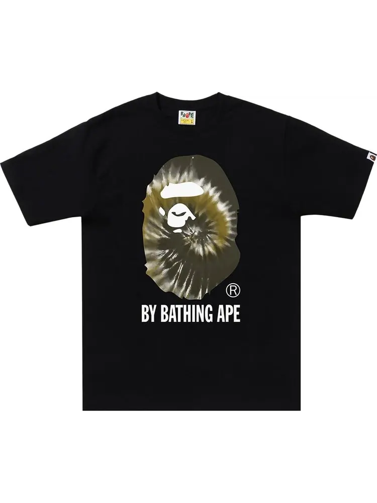 Футболка BAPE Tie Dye By Bathing Ape Tee 'Black' — изображение 1 из 1, черный