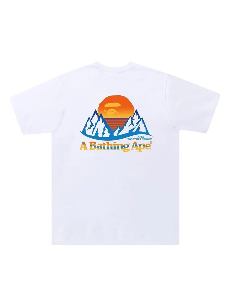 Футболка BAPE Mountain Tee 'White' — изображение 2 из 2, белый