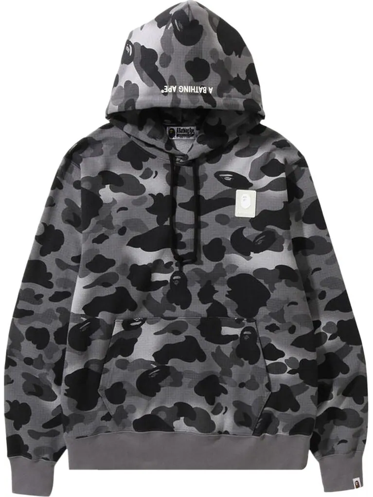 Худи BAPE Grid Camo Pullover Hoodie Black — изображение 1 из 1, черный