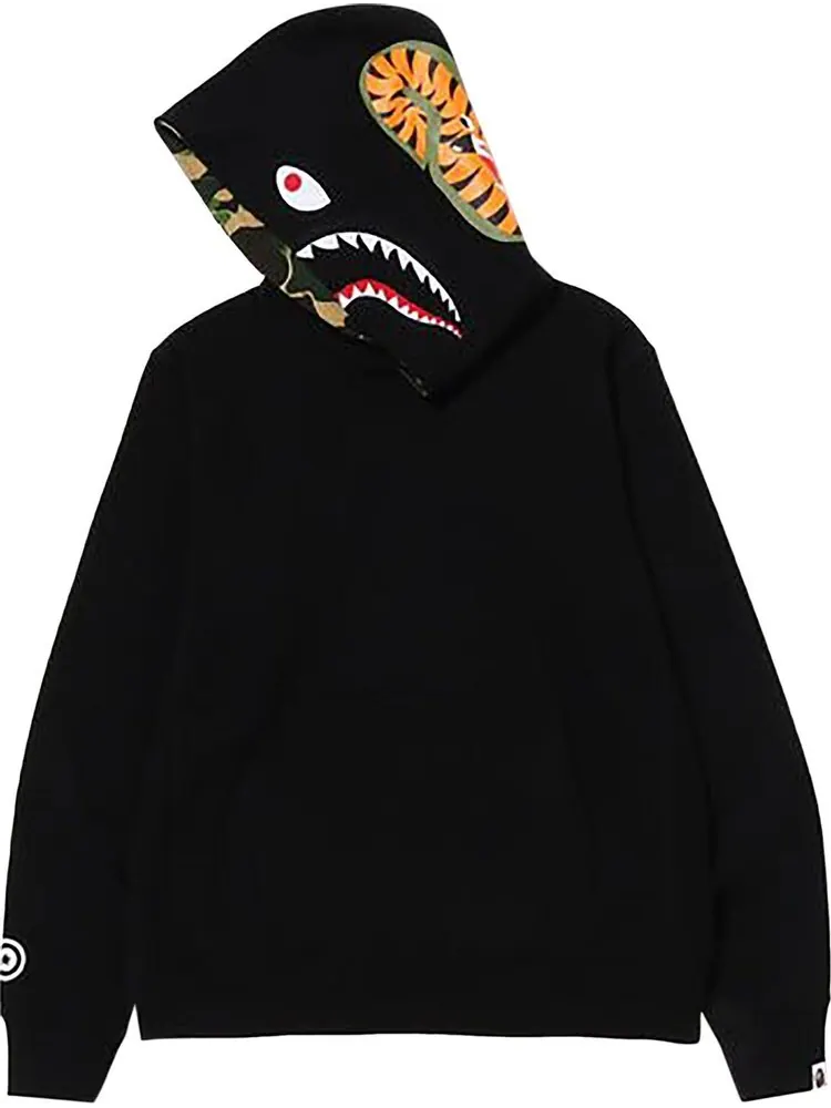 Худи BAPE Shark Pullover Hoodie 'Black' — изображение 2 из 2, черный