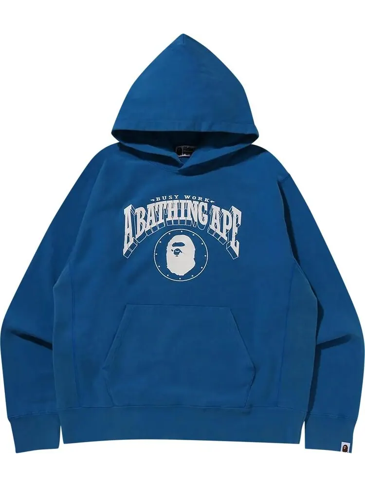Худи BAPE Washed Relaxed Fit 'Blue' — изображение 1 из 1, синий