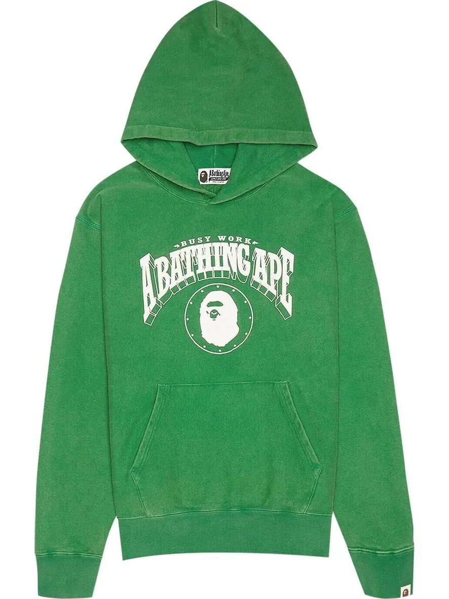 Худи BAPE Washed Relaxed Fit 'Green' — изображение 1 из 1, зеленый